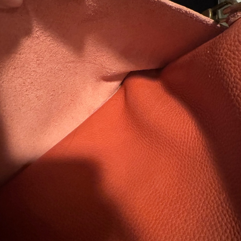 Portland Leather Large Poppy Crossbody in Watermelon 🍉(discontinued color) - Picture 8 of 11